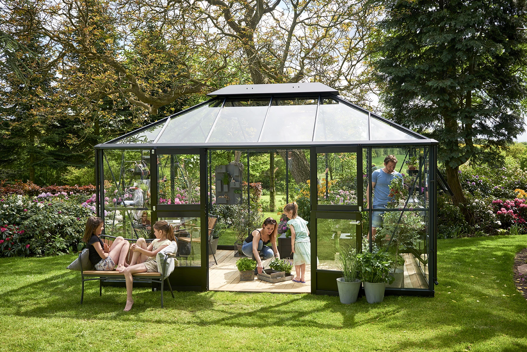Royal Well Tuinkamer Grand Oase 13 m2 Antraciet - Afbeelding 6